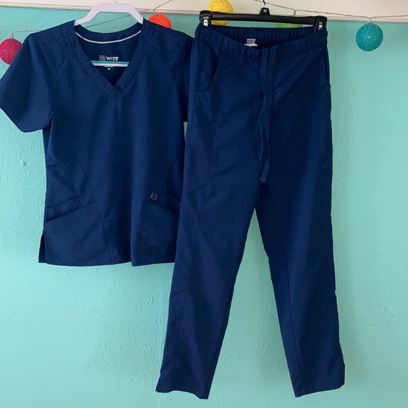 Wonder Wink Navy Scrub Set XS - Picture 1 of 9